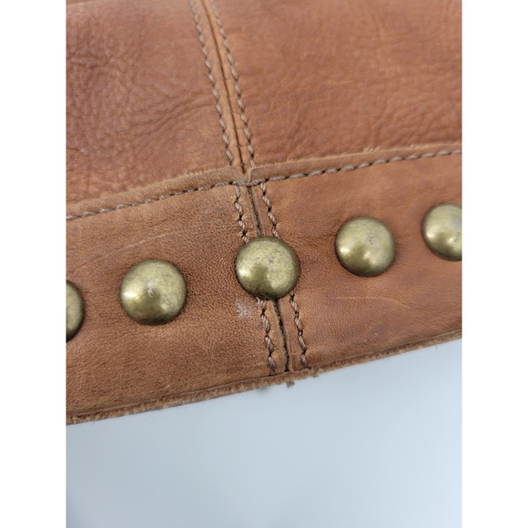 Madi Pelleteria Genuine Leather Brown Hobo Shoulder Handbag Straps - Picture 14 of 16